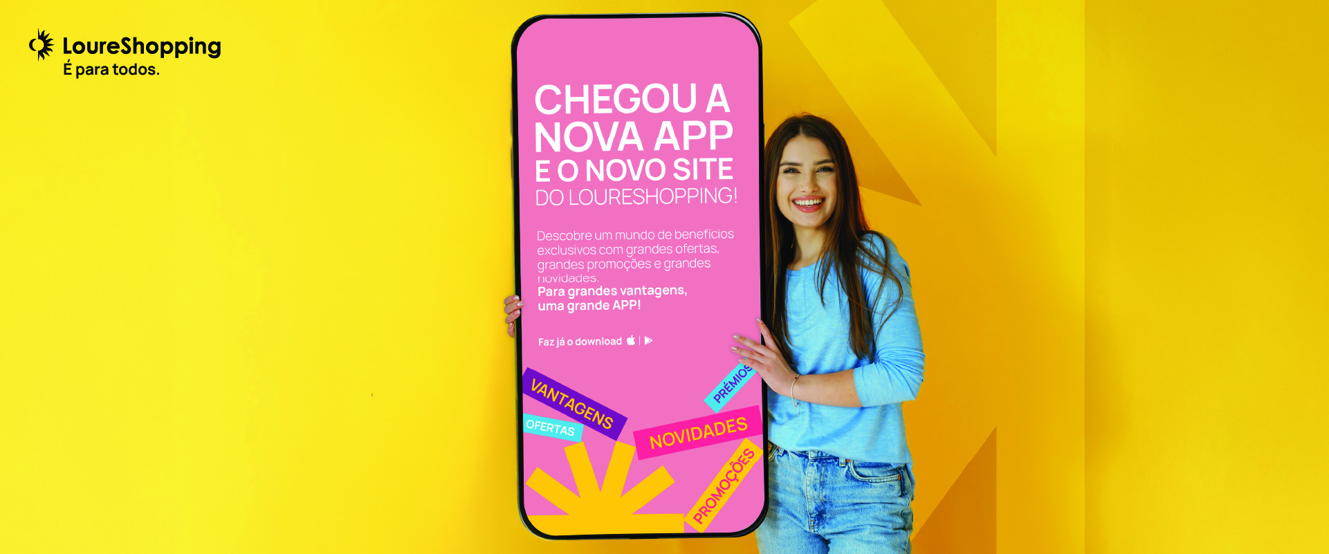 NOVA APP E NOVO SITE DO LOURESHOPPING!